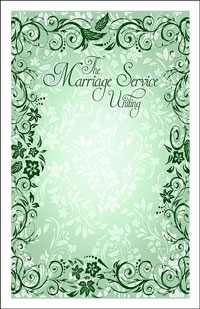 Wedding Program Cover Template 11C - Graphic 2